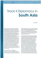 Track II Diplomacy in South Asia 