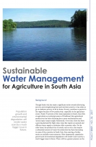 Sustainable Water Management  for Agriculture in South Asia 