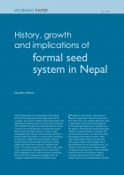History, growth and implications of  formal seed system in Nepal 
