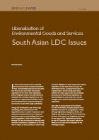 Liberalization of Environmental Goods and Services South Asian LDC Issues
