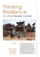 Thinking Resilience: In a Post Disaster Context